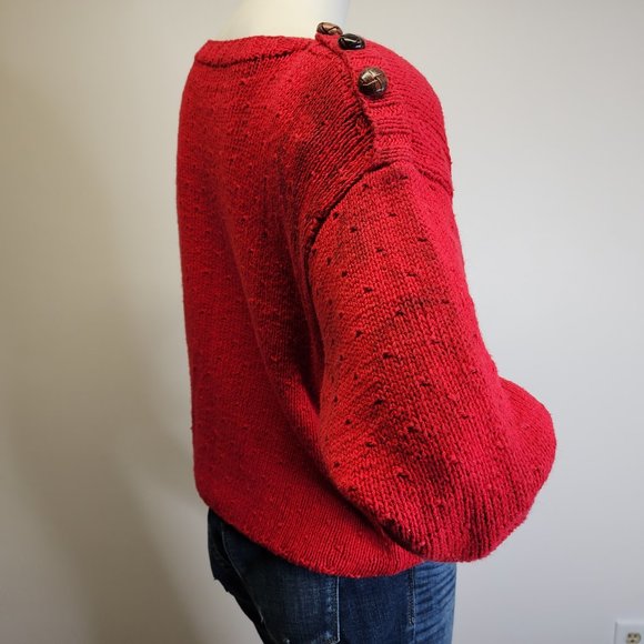 Vtg 80s/90s Marisa Christina Hand Knit Dogs Novelty Sweater Womens M, Flawed - Picture 9 of 12